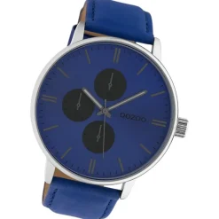 Oozoo Damen Armbanduhr Timepieces Analog Leder blau UOC10310