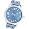 Oozoo Damen Armbanduhr Timepieces Analog Leder blau UOC1079A