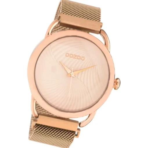 Oozoo Damen Armbanduhr Timepieces Analog Metall rosegold UOC10697