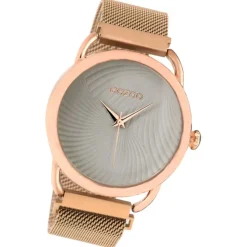 Oozoo Damen Armbanduhr Timepieces Analog Metall rosegold UOC10698