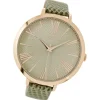 Oozoo Damen Armbanduhr Timepieces Analog Leder grün UOC9170A