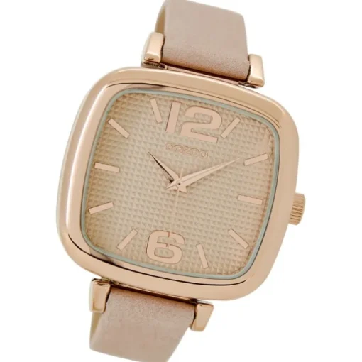 Oozoo Damen Armbanduhr Timepieces Analog Leder rosa UOC9181A