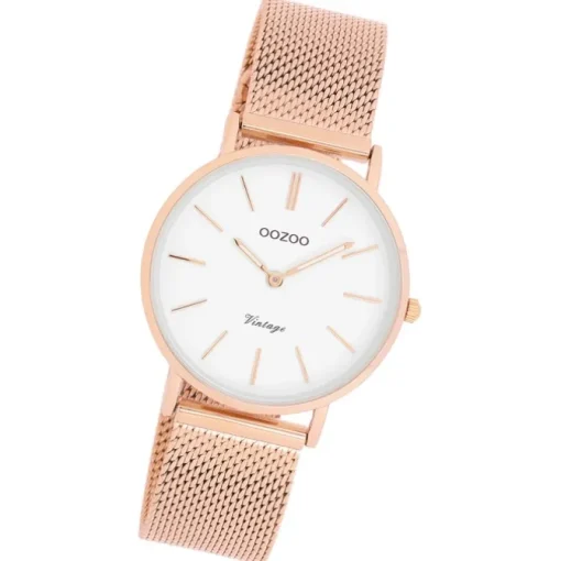 Oozoo Damen Armbanduhr Timepieces Analog Metall rosegold UOC9919A