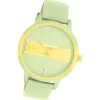 Oozoo Damen Armbanduhr Timepieces Analog Lederband hellgrün UOC11458