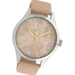 Oozoo Damen Armbanduhr Timepieces C10072 Quarzwerk Leder rosa UOC10072