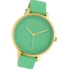 Oozoo Damen Armbanduhr Timepieces C10593 Analog Leder mintgrün UOC10593