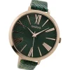 Oozoo Damen Armbanduhr Timepieces Analog Leder grün UOC9216A
