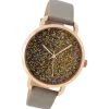 Oozoo Damen Armbanduhr Timepieces Analog Leder taupe grau UOC9103A