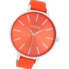 Oozoo Damen Armbanduhr Timepieces Analog Leder orange UOC11071