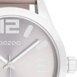 Oozoo Damen Armbanduhr Timepieces Analog Leder taupe rosa UOC1086A