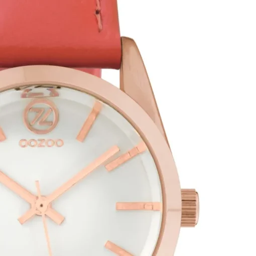 Oozoo Damen Armbanduhr Timepieces Analog Leder rot UOC10190