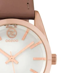 Oozoo Damen Armbanduhr Timepieces Analog Leder braun UOC10192