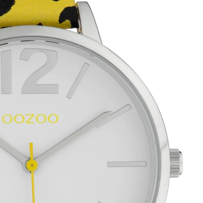 Oozoo Damen Armbanduhr Timepieces Analog Leder gelb schwarz UOC10208