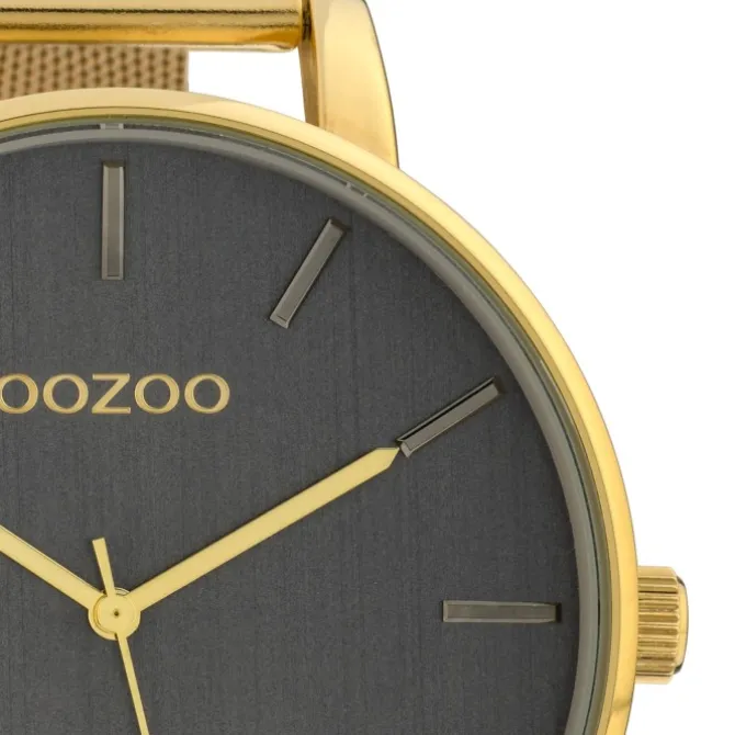 Oozoo Damen Armbanduhr Timepieces Analog Metall gold UOC10219