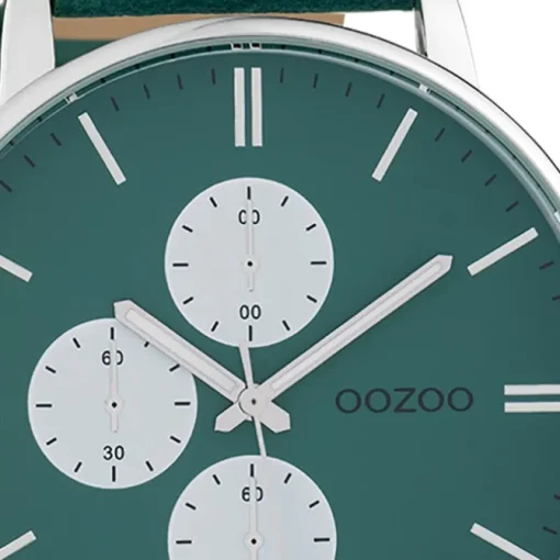 Oozoo Damen Armbanduhr Timepieces Analog Leder grün UOC10313