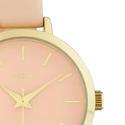 Oozoo Damen Armbanduhr Timepieces Analog Leder hellrosa UOC10386