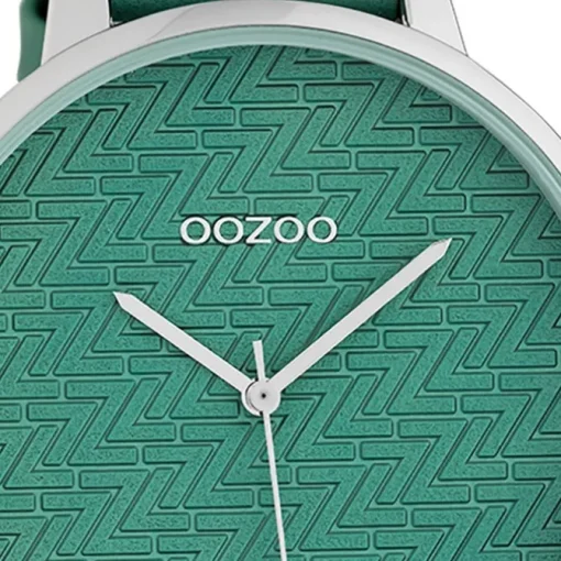 Oozoo Damen Armbanduhr Timepieces Analog Leder grün UOC10406