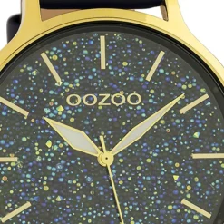 Oozoo Damen Armbanduhr Timepieces Analog Leder dunkelblau UOC10662
