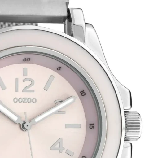 Oozoo Damen Armbanduhr Timepieces Analog Metall silber UOC10739