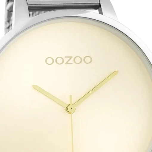 Oozoo Damen Armbanduhr Timepieces Analog Metall silber UOC10862
