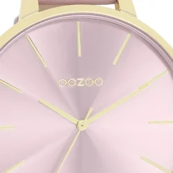 Oozoo Damen Armbanduhr Timepieces Analog Leder pastell-lila UOC11348