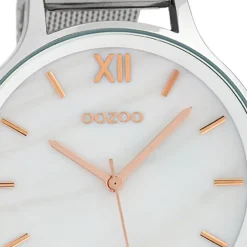 Oozoo Damen Armbanduhr Timepieces Analog Metall silber UOC10230