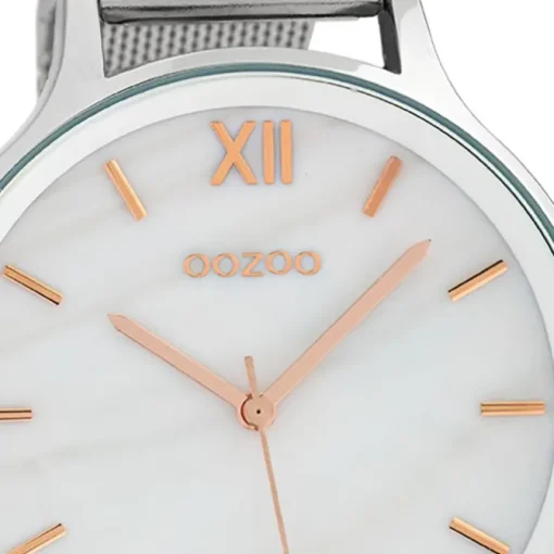 Oozoo Damen Armbanduhr Timepieces Analog Metall silber UOC10230