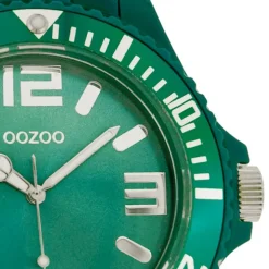 Oozoo Damen Armbanduhr Timepieces Analog Silikon grün UOC4331A