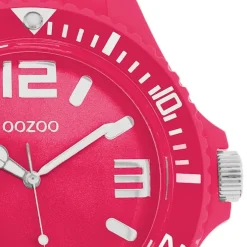 Oozoo Damen Armbanduhr Timepieces Analog Silikon pink UOC4334A