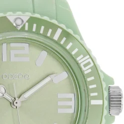 Oozoo Damen Armbanduhr Timepieces Analog Silikon hellgrün UOC4343A