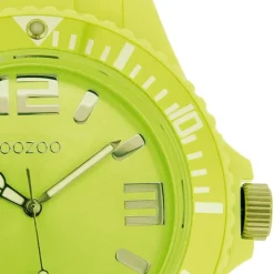 Oozoo Damen Armbanduhr Timepieces Analog Silikon grün UOC4347A