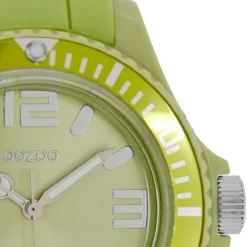 Oozoo Damen Armbanduhr Timepieces Analog Silikon grün UOC4349A