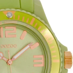 Oozoo Damen Armbanduhr Timepieces Analog Silikon grün UOC4350A
