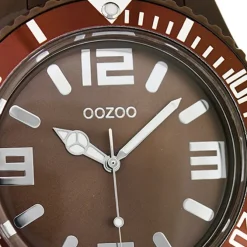Oozoo Damen Armbanduhr Timepieces Analog Silikon braun UOC4658A