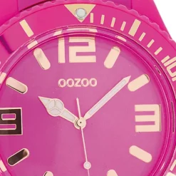 Oozoo Damen Armbanduhr Timepieces Analog Silikon pink UOC5027A