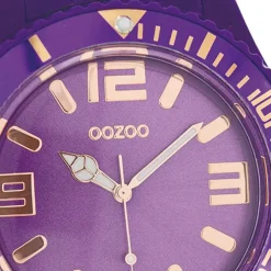 Oozoo Damen Armbanduhr Timepieces Analog Silikon lila UOC5031A