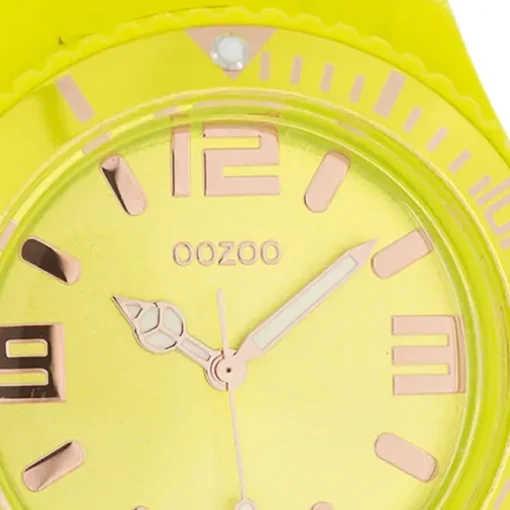 Oozoo Damen Armbanduhr Timepieces Analog Silikon gelb UOC5033A