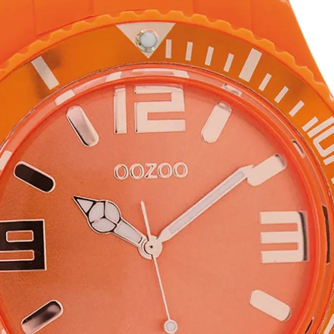 Oozoo Damen Armbanduhr Timepieces Analog Silikon orange UOC5034A