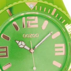 Oozoo Damen Armbanduhr Timepieces Analog Silikon grün UOC5038A