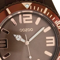 Oozoo Damen Armbanduhr Timepieces Analog Silikon braun UOC5039A