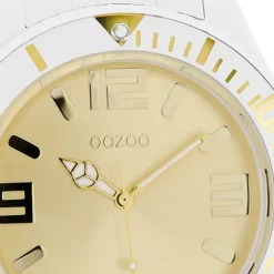 Oozoo Damen Armbanduhr Timepieces Analog Silikon weiß UOC5043A
