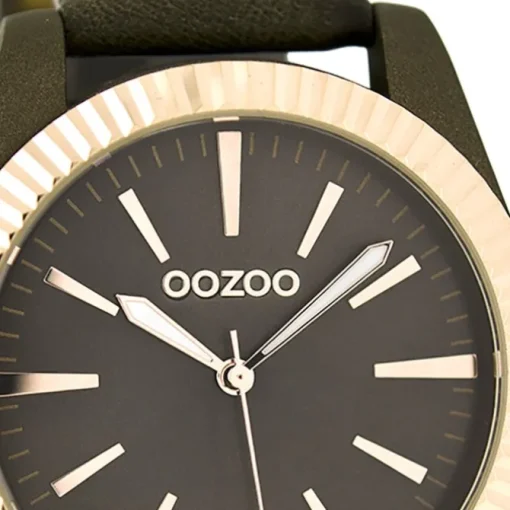 Oozoo Damen Armbanduhr Timepieces Analog Leder schwarz UOC6518A