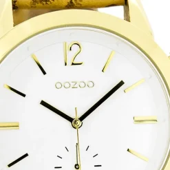 Oozoo Damen Armbanduhr Timepieces Analog Leder gelb braun UOC8011A