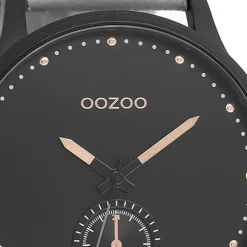 Oozoo Damen Armbanduhr Timepieces Analog Leder grau UOC9006A