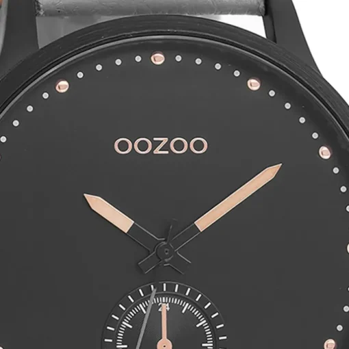 Oozoo Damen Armbanduhr Timepieces Analog Leder grau UOC9006A