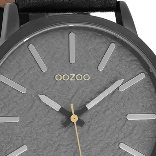 Oozoo Damen Armbanduhr Timepieces Analog Leder schwarz UOC9028A