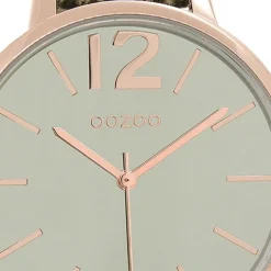 Oozoo Damen Armbanduhr Timepieces Analog Leder grün UOC9152A