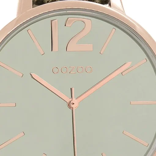 Oozoo Damen Armbanduhr Timepieces Analog Leder grün UOC9152A