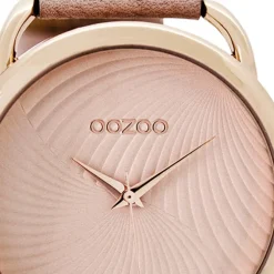 Oozoo Damen Armbanduhr Timepieces Analog Leder rosa UOC9161A
