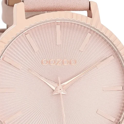 Oozoo Damen Armbanduhr Timepieces Analog Leder rosa UOC9196A